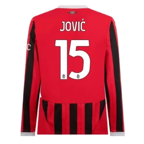 AC Milan Jović 15 Hjemmedrakt 2024/2025 Langermet